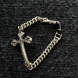 Rocking Ag // Sterling Silver Cross bracelet for woman